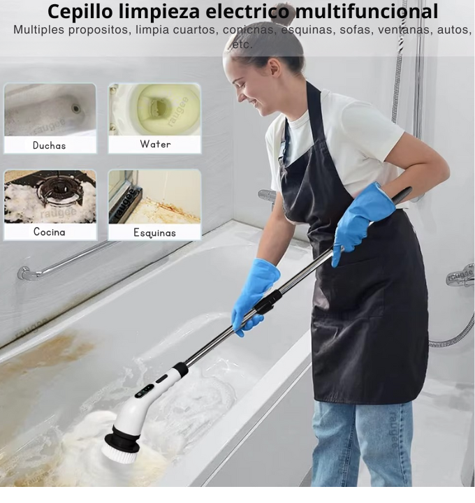 TurboClean PRO: Cepillo Electrico 9 en 1