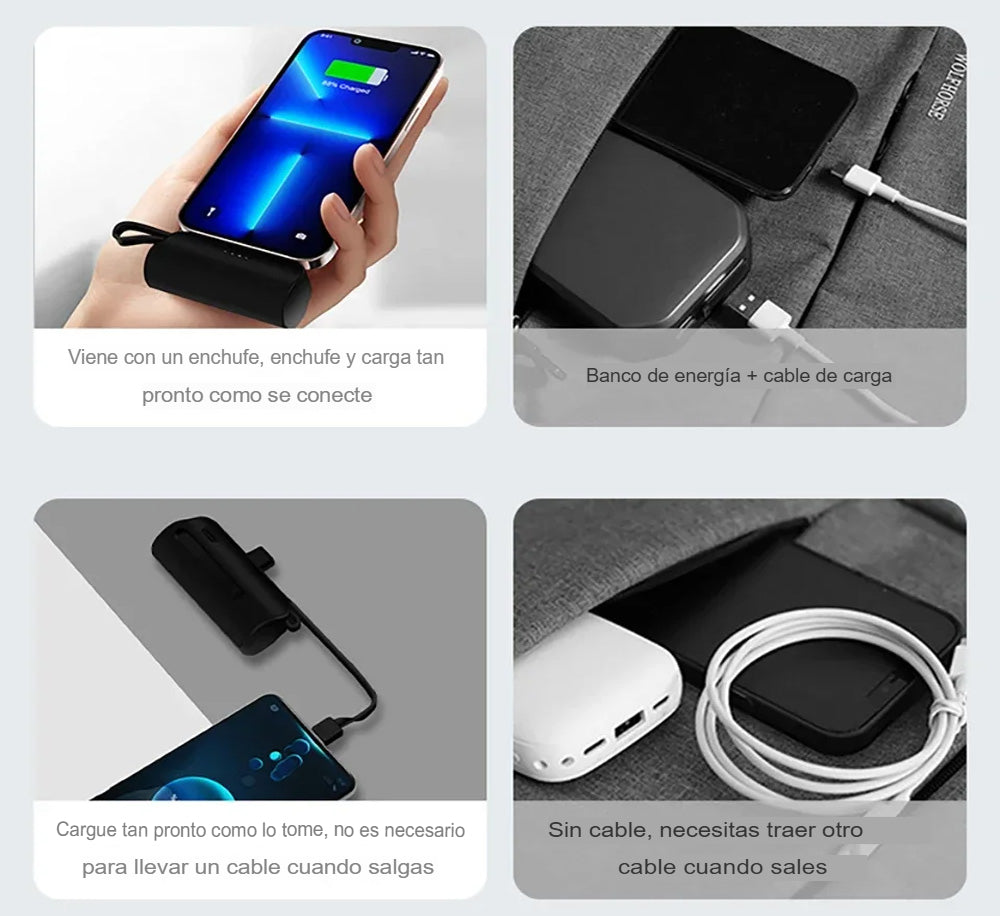 Mini Cargador portátil 4000 mah: Bluelight Mini Charger🔋