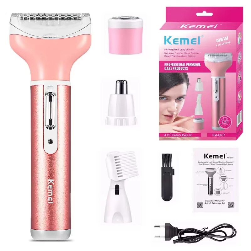 Depiladora femenina 4 en 1: GlowShave 4 en 1