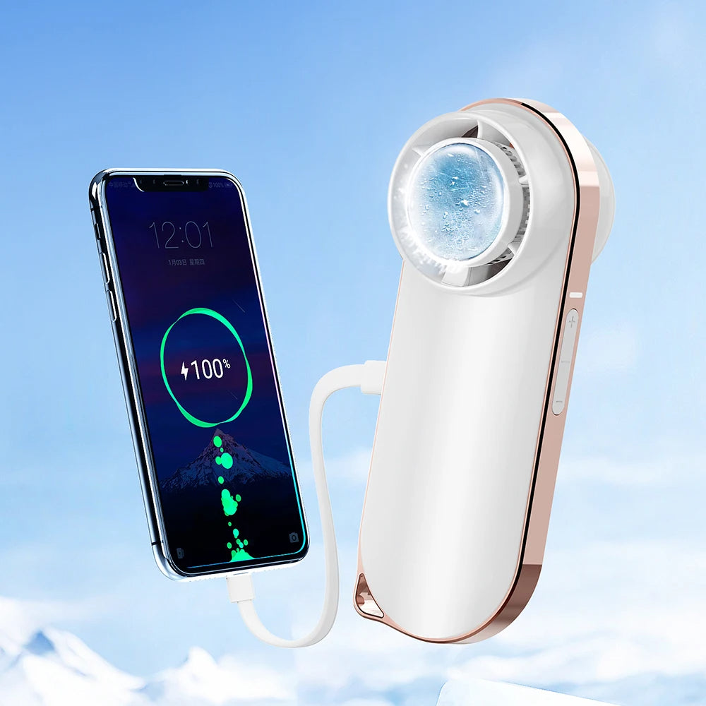 Mini Ventilador Portรกtil Cargador(Breeze PRO) ๐ฌ๏ธ+ Audifono Air 31 de regalo๐