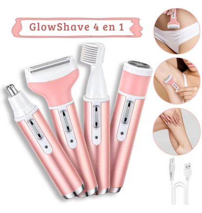 Depiladora femenina 4 en 1: GlowShave 4 en 1