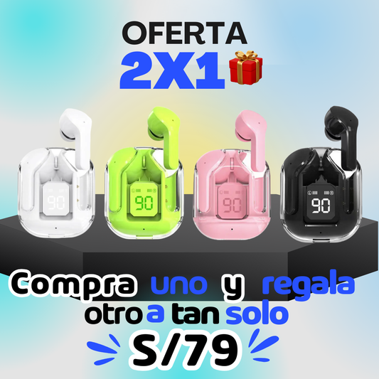 Audífonos Inalámbricos Air 31 deportivos con Micrófono integrado y Control Táctil Inteligente