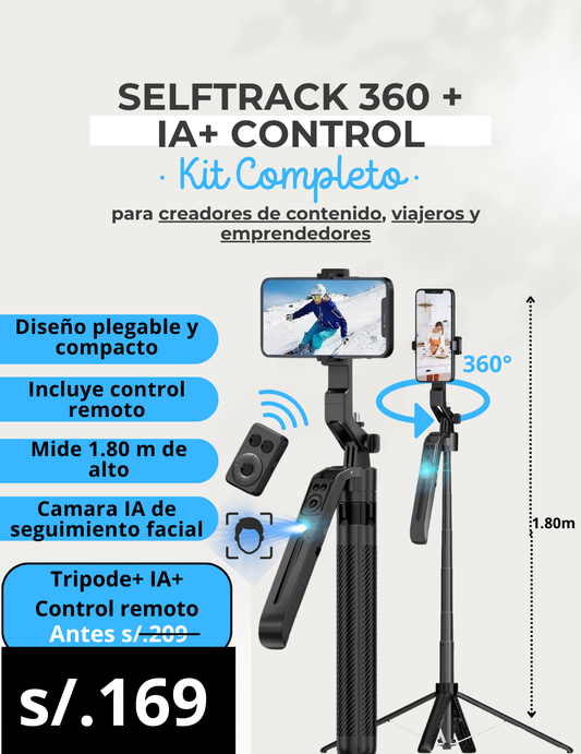 Selftrack 360 PRO: Tripode IA portatil
